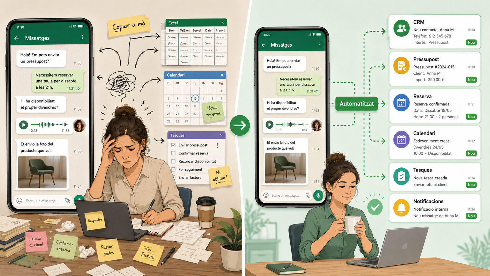 Quanta feina amagada hi ha darrere d’un WhatsApp?